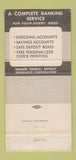 Matchbook Cover - Douglas County State Bank Roseburg Sutherlin OR 30 Strike