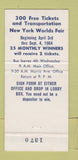 Matchbook Cover - Harmonia Savings Bank Elizabeth NJ 1964 World's Fair 30 Strike