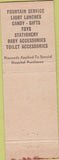 Matchbook Cover - Hospitality Shop Canton OH