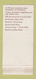 Matchbook Cover - Americana Hotel Miami Beach FL Gaucho Steak House 30 Strike