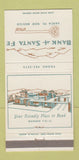 Matchbook Cover - Bank of Santa Fe NM 30 Strike