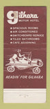 Matchbook Cover - Gilhara Motor Hotel Grenville MS WEAR 30 Strike