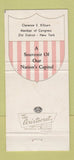 Matchbook Cover - US Congress Clarence Kilburn NY New York 30 Strike
