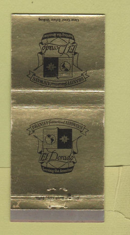 Matchbook Cover - Braniff Airlines El Dorado 30 Strike