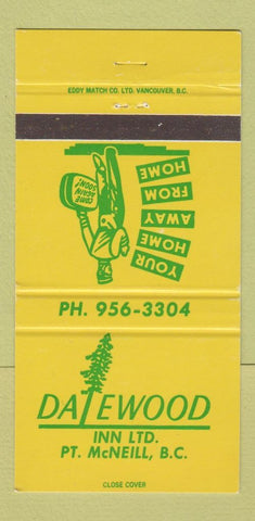 Matchbook Cover - Dalewood Point McNeill BC 30 Strike