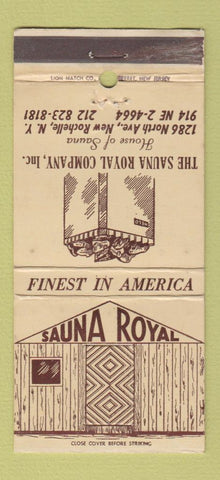 Matchbook Cover - Sauna Royal New Rochelle NY WEAR 30 Strike