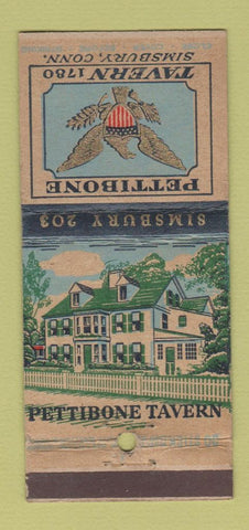 Matchbook Cover - Pettibone Tavern Simsbury CT WEAR 30 Stick