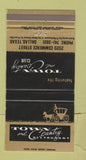 Matchbook Cover - Town and Country Club Dallas TX 30 Strike