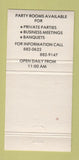 Matchbook Cover - Forest Park Inn Columbus OH 30 Strike