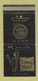 Matchbook Cover - Colony Motel Williamsburg VA WEAR 30 Strike