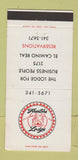 Matchbook Cover - Firestone Lodge San Mateo CA 30 Strike