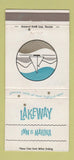 Matchbook Cover - Lakeview Inn Marina Austin TX WEAR 30 Strike