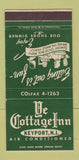 Matchbook Cover - Ye Cottage Inn Keyport NJ 30 Strike