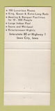 Matchbook Cover - Highlander Inn Iowa City IA 30 Strike