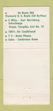 Matchbook Cover - Cloverleaf Motel Harrisburg PA 30 Strike