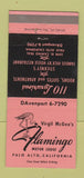 Matchbook Cover - Flamingo Motor Lodge Palo Alto CA 30 Strike