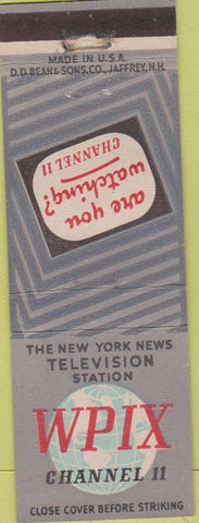 Matchbook Cover - SPIX Channel 11 TV New York