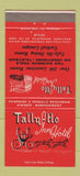 Matchbook Cover - Tally Ho Inn Hotel Paoli PA 30 Strike