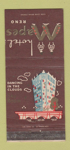Matchbook Cover - Hotel Mapes Casino Reno NV 30 Strike