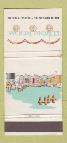 Matchbook Cover - Elbow Room Henning Hotel Casper WY WEAR 30 Strike
