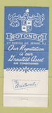 Matchbook Cover - Charles Rotondo Funeral Home Newark NJ 30 Strike