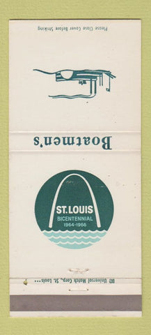 Matchbook Cover - Boatmen's Bank St Louis MO Bicentennial 1966 30 Strike