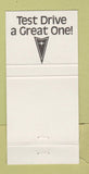Matchbook Cover - Chevrolet Pontiac Sweetwater TN Bahia Green 30 Strike