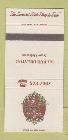 Matchbook Cover - Honey's New Orleans LA 30 Strike