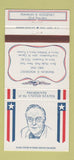 Matchbook Cover - US Presidents Franklin Roosevelt 30 Strike