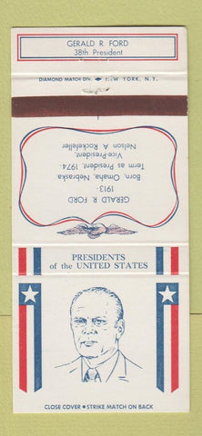 Matchbook Cover - US Presidents Gerald Ford WEAR 30 Strike