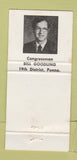 Matchbook Cover - House of Representatives Bill Goodling PA  30 Strike