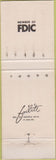 Matchbook Cover - 1st National Bank Crystal Lake IL WEAR