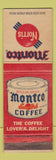 Matchbook Cover - Montco Norris Foods Coffee WEAR