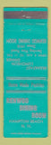 Matchbook Cover - Renwod Dining Room Hampton Beach NH WEAR