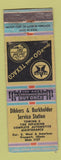 Matchbook Cover - Dikkers & Burkholder Texaco oil gas Freeport IL WORN