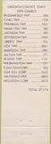 Matchbook Cover - James Hoover Jackson County Auditor OH