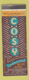 Matchbook Cover - Cosy Restaurant Montreal QC WEAR #2