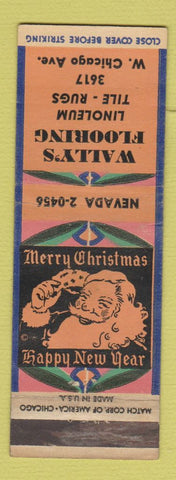 Matchbook Cover - Wally's Flooring  Christmas WEAR