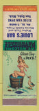 Matchbook Cover - Louie's Bar Van Dyke MI pinup WEAR