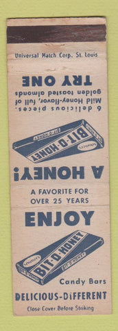 Matchbook Cover - Bit O Honey Candy Bar