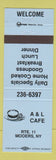 Matchbook Cover - A&L Cafe Mooers NY