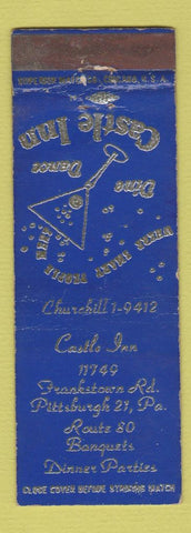 Matchbook Cover - Castle Inn Pittsburgh PA WEAR