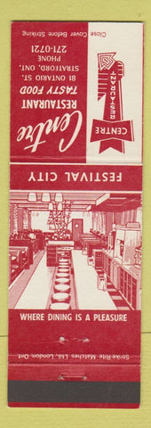 Matchbook Cover - Centre Restaurant Stratford ON