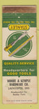 Matchbook Cover - Stanley Tools Moore Kemple Hardware Lafayette IN WEAR