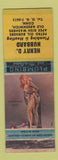 Matchbook Cover - Henry Hubbard Plumbing Heating Old Greenwich CT pinup WEAR