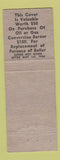 Matchbook Cover - Community Heating Chicago IL WEAR