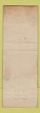 Matchbook Cover - Weil McLain Radiant Heating BF Gilmour Brooklyn NY WEAR