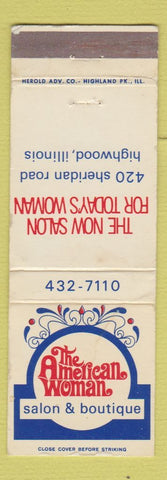 Matchbook Cover - American Woman Salon Highwood IL WEAR