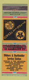 Matchbook Cover - Dikkers & Burkholder Texaco oil gas Freeport IL WEAR