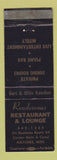 Matchbook Cover - Rendezvous Restaurant Lounge Natchez MS WEAR